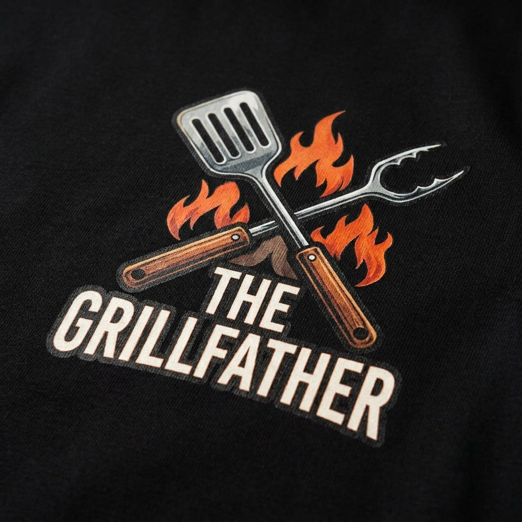 The Grillfather King off The Coals Short Sleeve Crusher Tee
