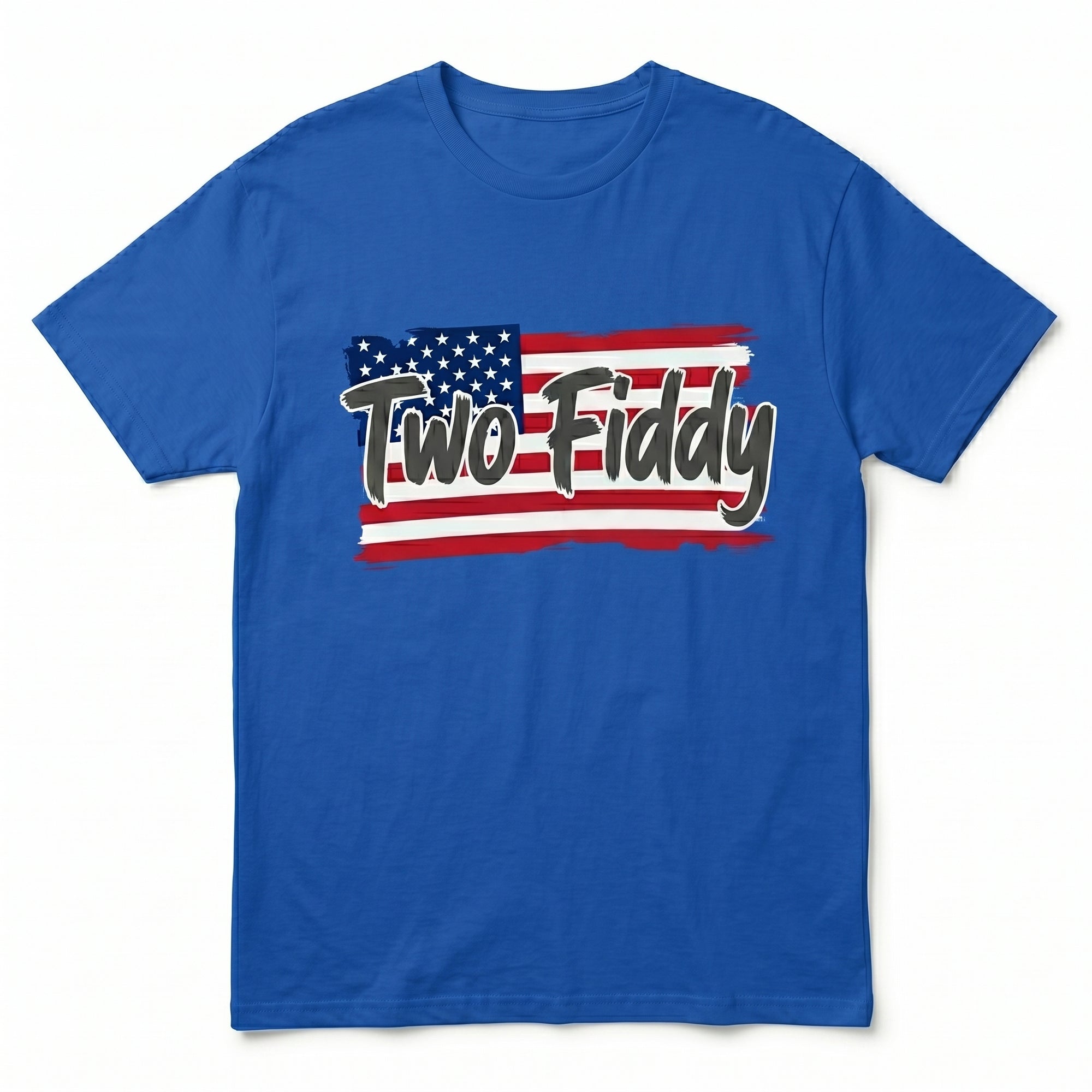 Two Fiddy American Flag Graphic Tee