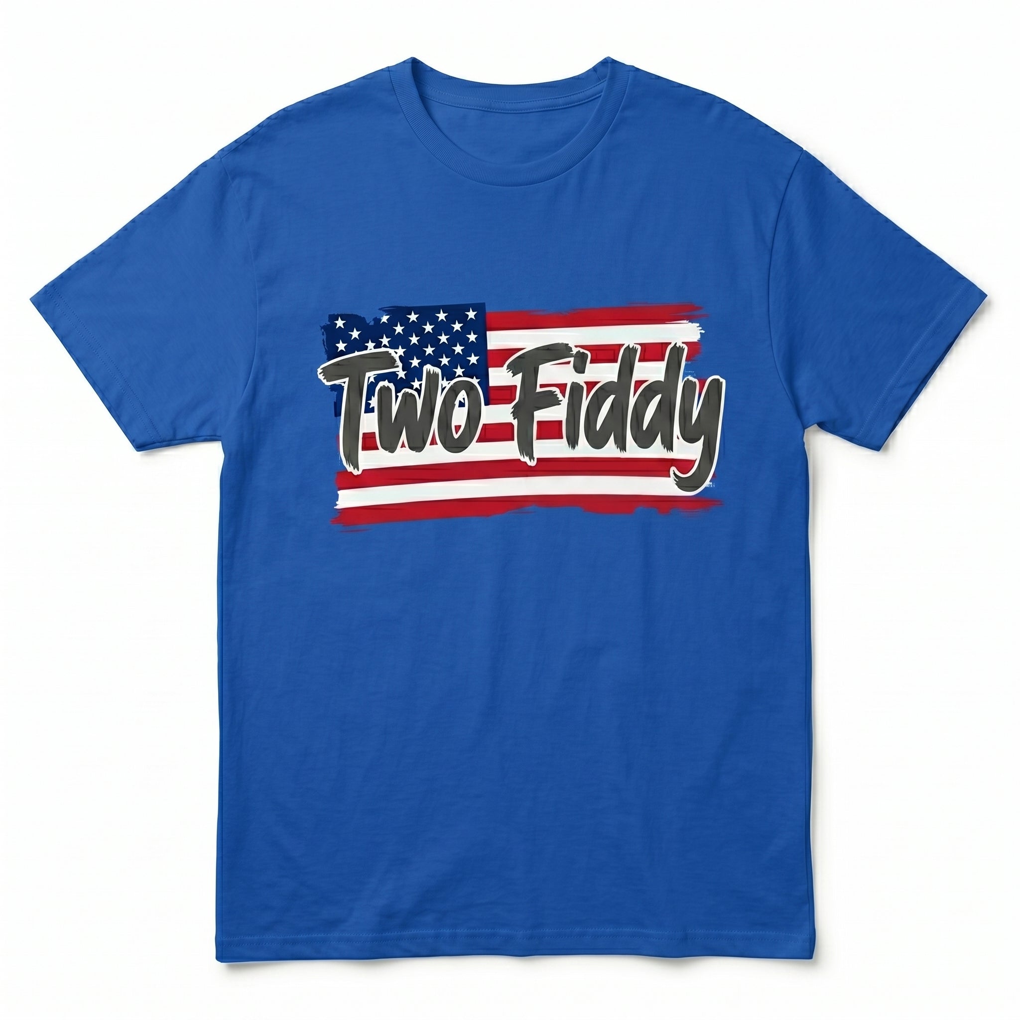 Two Fiddy American Flag Graphic Tee