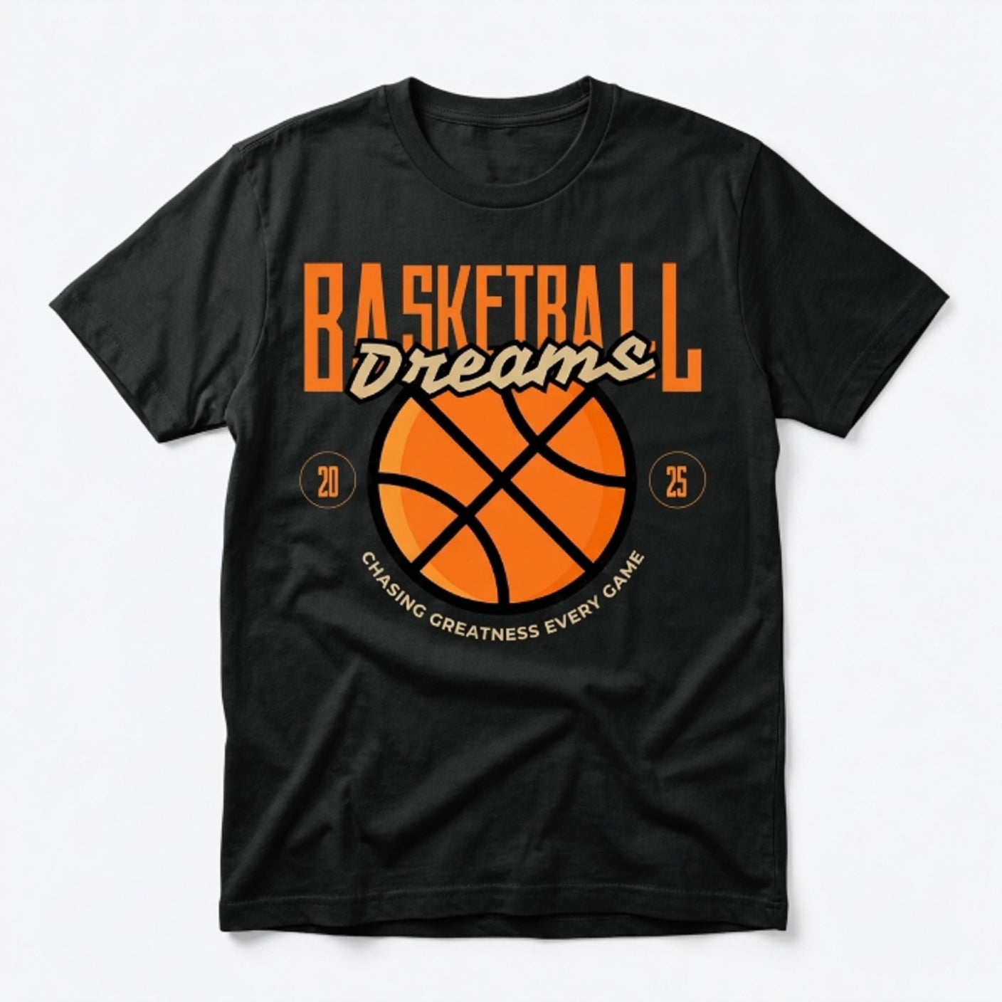 Basketball Dreams Chasing Greatness Every Game T-Shirt