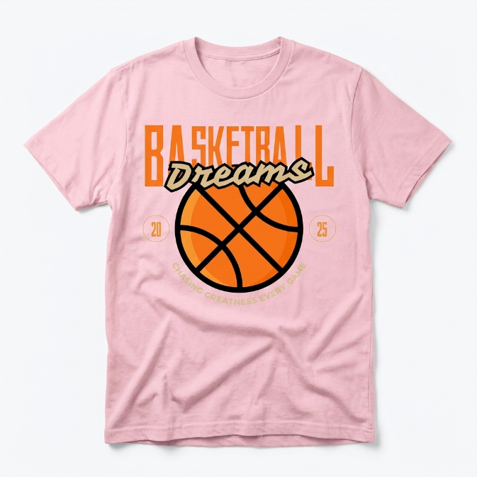 Basketball Dreams Chasing Greatness Every Game T-Shirt