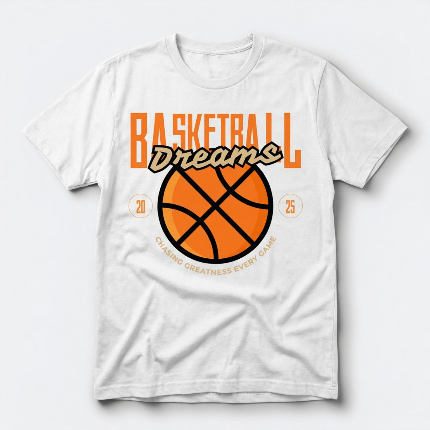 Basketball Dreams Chasing Greatness Every Game T-Shirt
