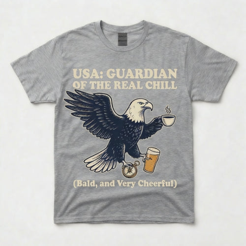 USA: GUARDIAN OF THE REAL CHILL. Bald, and Very Cheerful