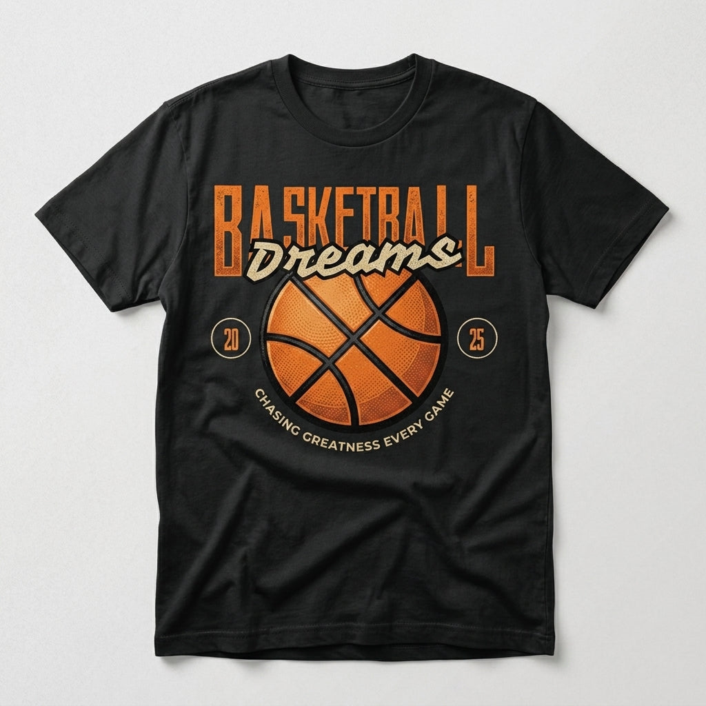 Basketball Dreams Chasing Greatness Every Game T-Shirt