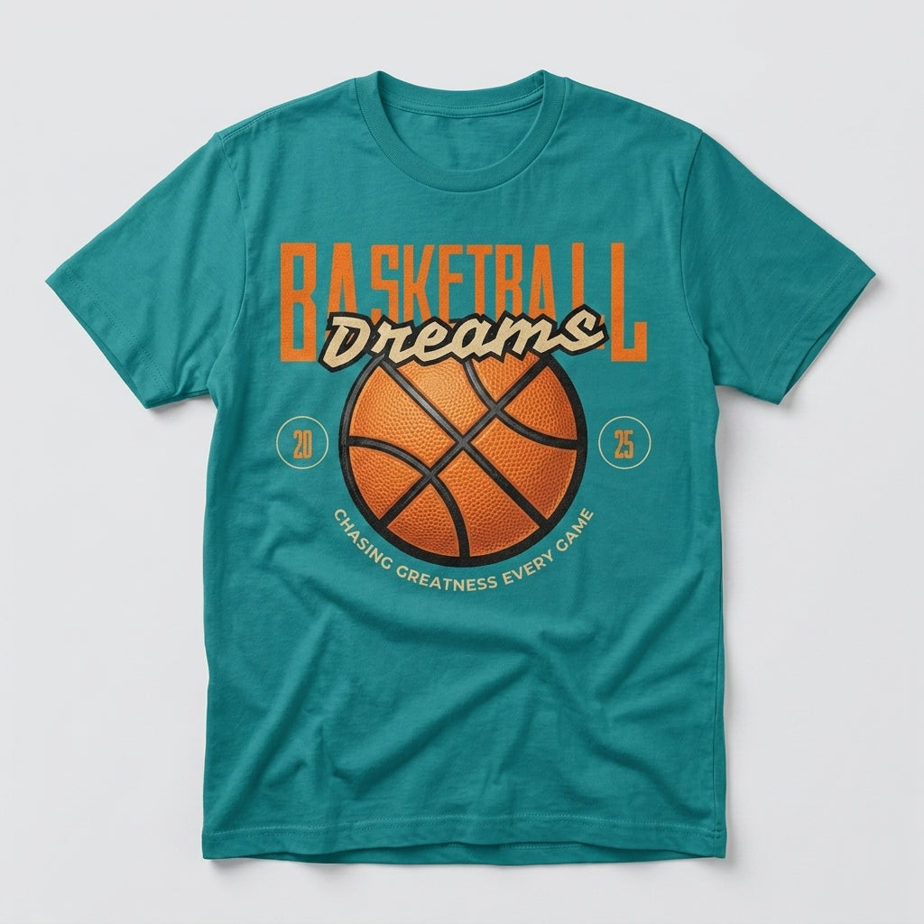 Basketball Dreams Chasing Greatness Every Game T-Shirt