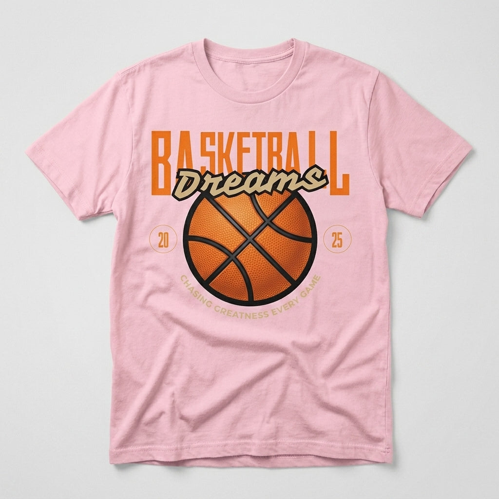 Basketball Dreams Chasing Greatness Every Game T-Shirt