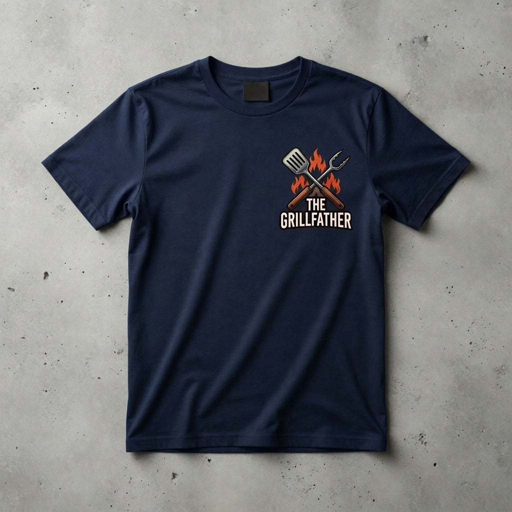 The Grillfather King off The Coals Short Sleeve Crusher Tee
